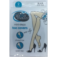 Razzamatazz Mini-Stepz Toe Covers Non-slip 2 Pairs Closed Toe and Open Toe