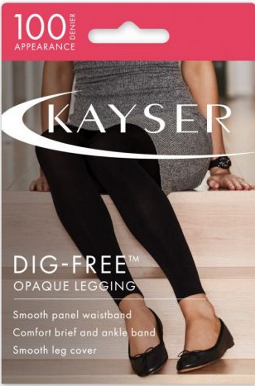 Kayser Plus Size Opaque Tights Black
