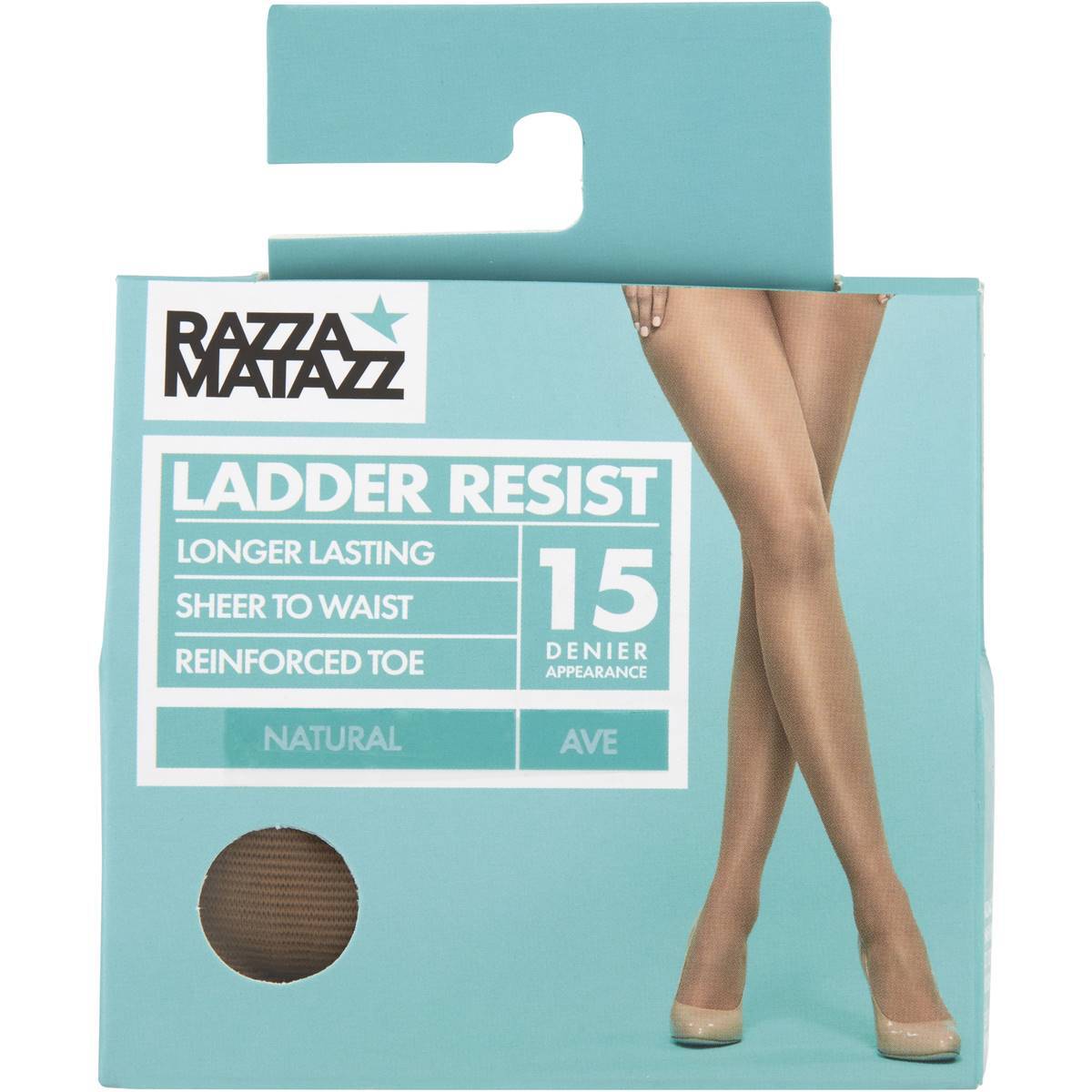 Razzamatazz 15 Denier Ladder Resist Sheers Longer Lasting Naturally Bare  H80080